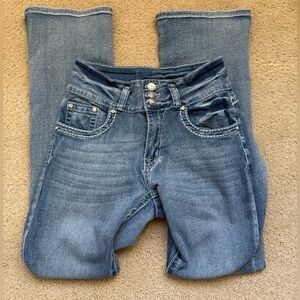 Sky Light Blue Flare Jeans